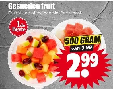 Gesneden fruit
