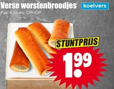 Verse worstenbroodjes