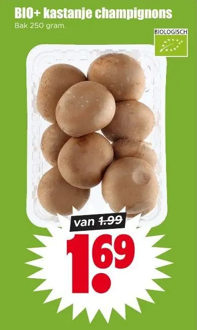 Bio+ Kastanje champignons