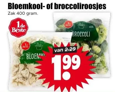 Bloemkool- of broccoliroosjes