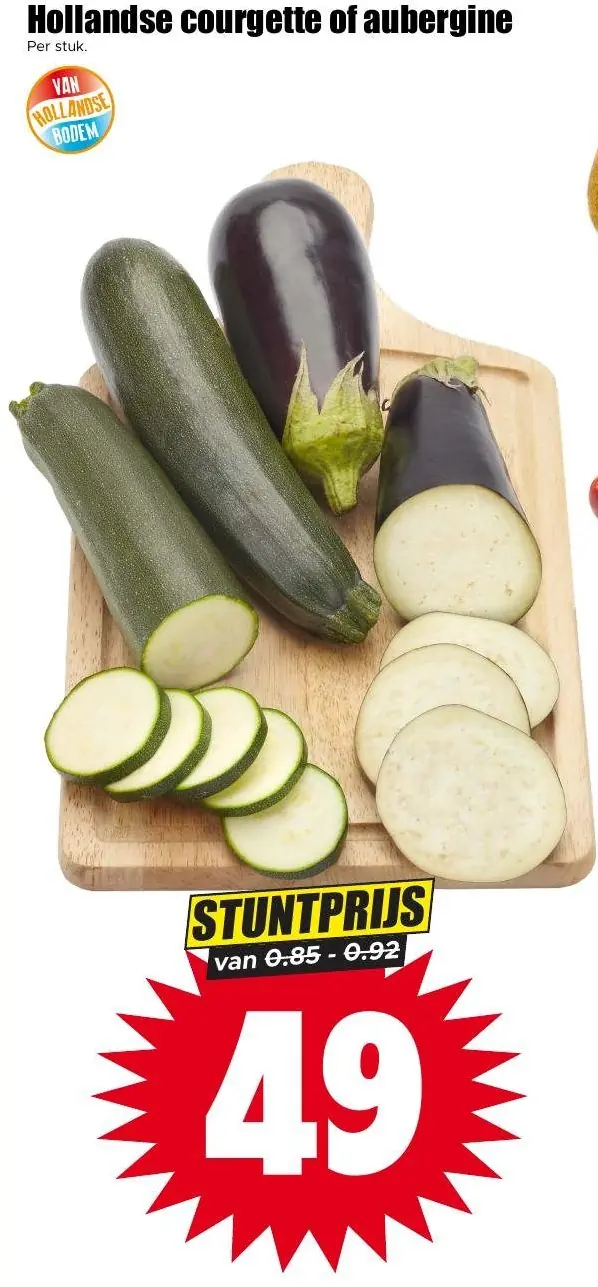 Hollandse courgette of aubergine
