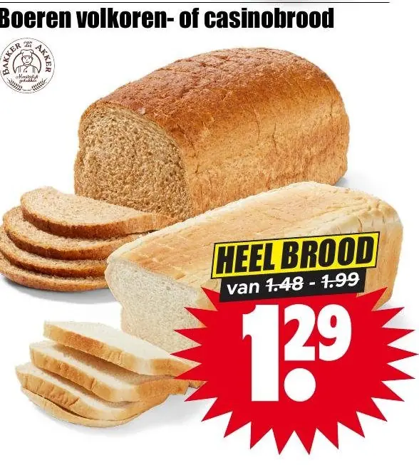 Boeren volkoren- of casinobrood