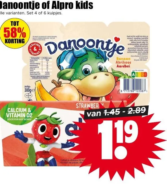 Danoontje of Alpro kids