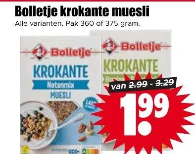 Bolletje krokante muesli