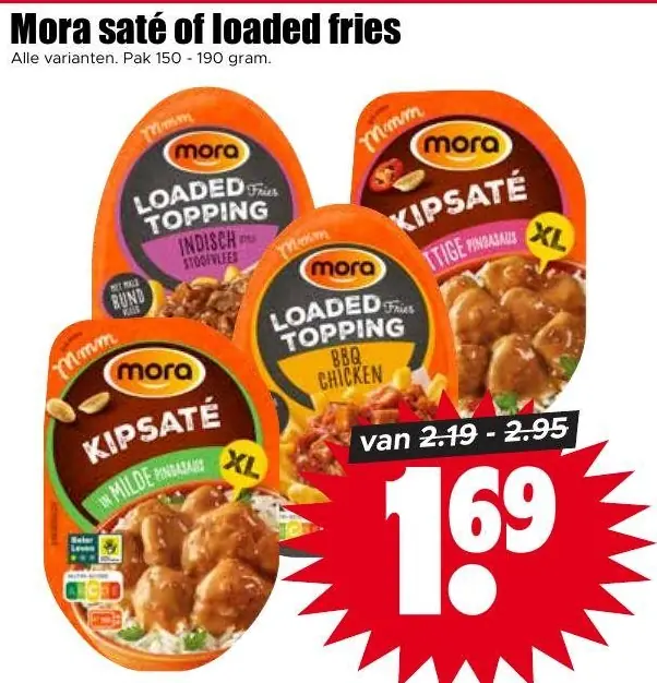 Mora sate of loaded fries