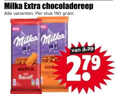 Milka Extra chocoladereep