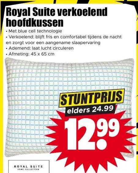 Royal Suite Verkoelend hoofdkussen