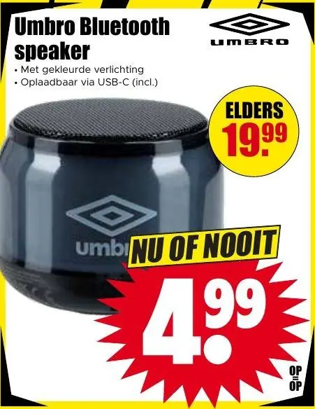 Umbro Bluetooth speaker