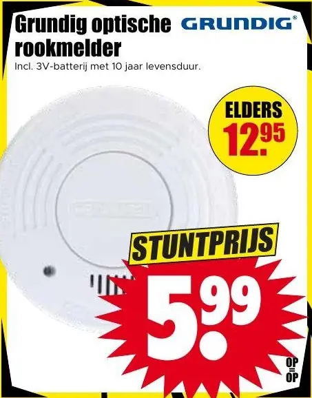 Grundig optische rookmelder
