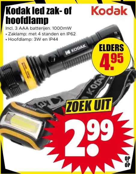 Kodak led zak- of hoofdlamp