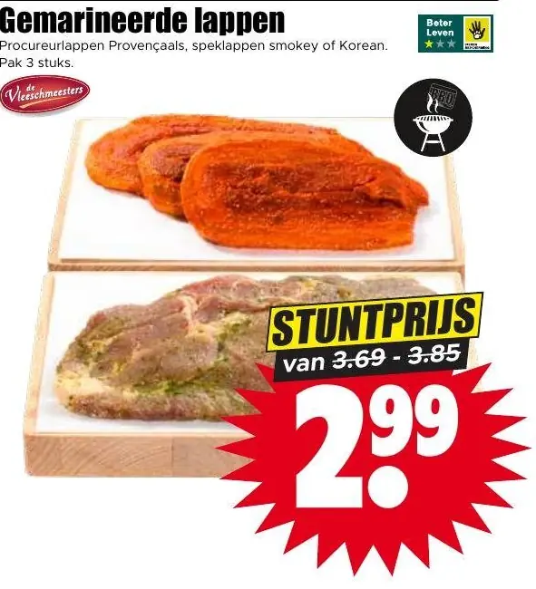 Gemarineerde lappen
