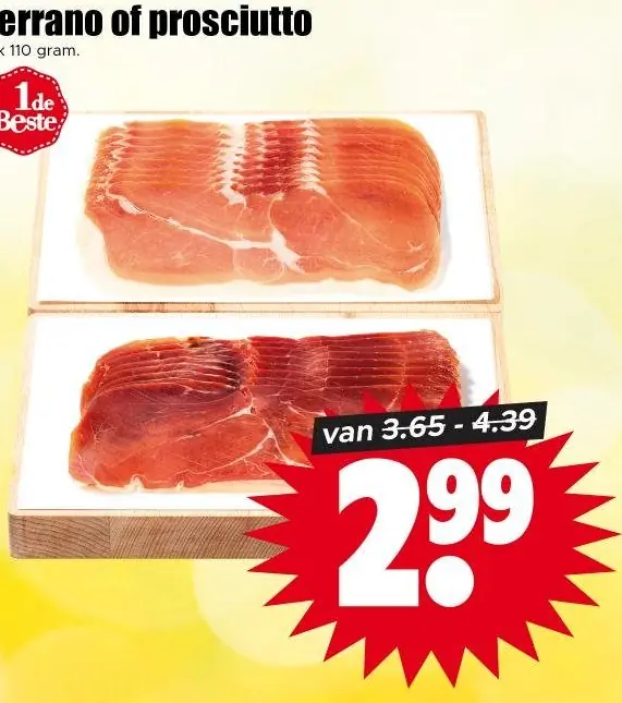 Serrano of prosciutto