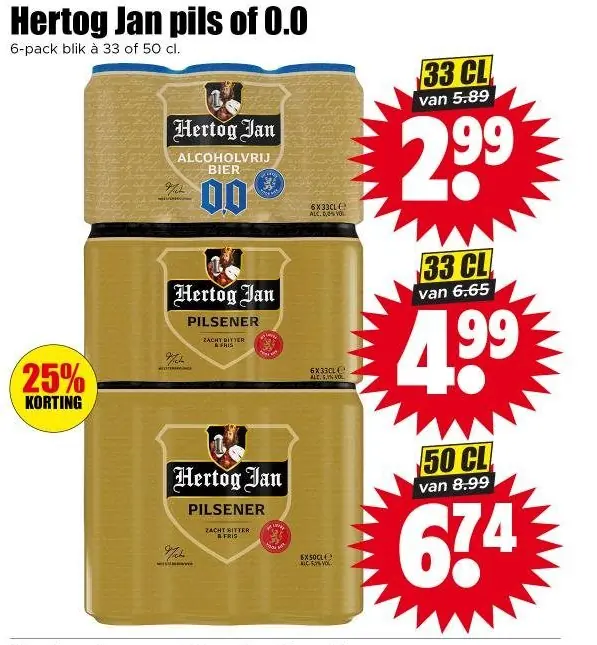 Hertog Jan pils of 0.0