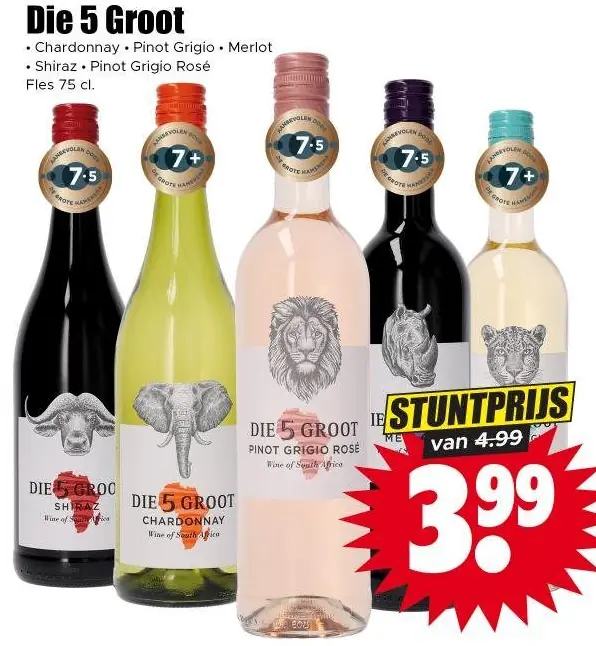 Die 5 Groot