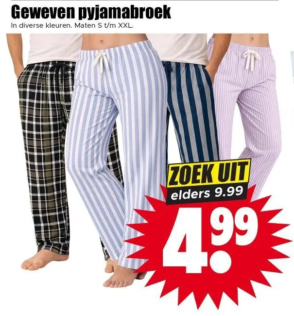Geweven pyjamabroek