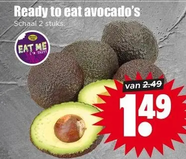 Ready to eat avocado's