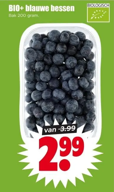 BIO+ blauwe bessen