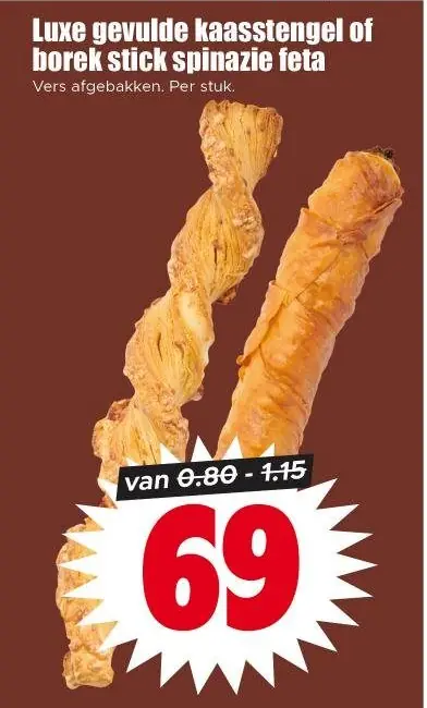 Luxe gevulde kaasstengels of borek stick spinazie feta
