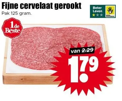 Fijne cervelaat gerookt