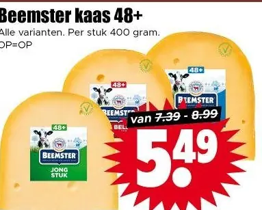 Beemster kaas 48+