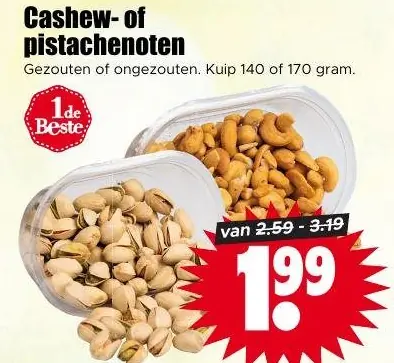 Cashew- of pistachenoten
