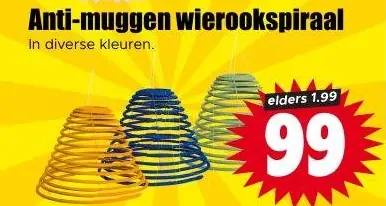 Anti-muggen wierookspiraal