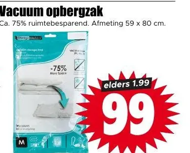 Vacuum opbergzak
