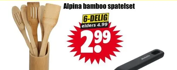 Alpina bamboo spatelset