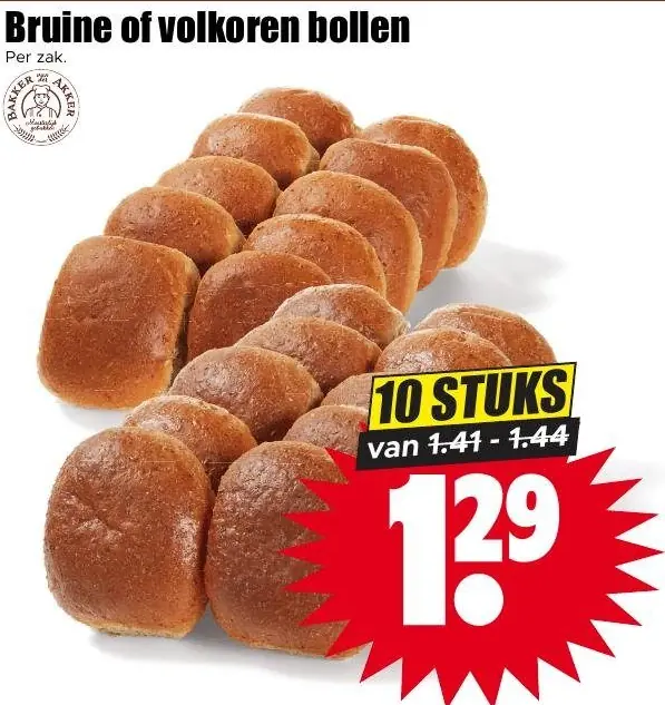 Bruine of volkoren bollen