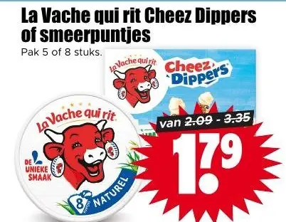 La Vache Qui Rit Cheez dippers of smeerpuntjes