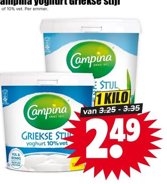 Campina Yoghurt griekse stijl