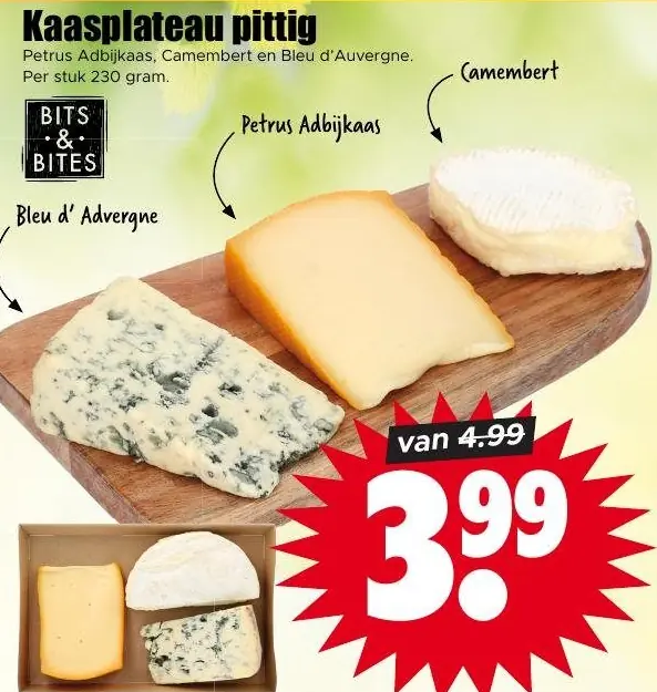 Kaasplateau pittig