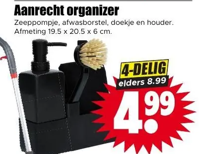 Aanrecht organizer