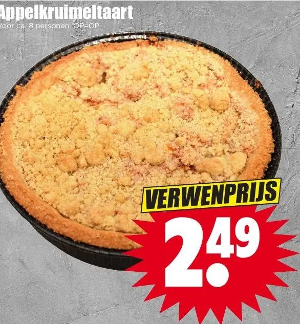 Appelkruimeltaart