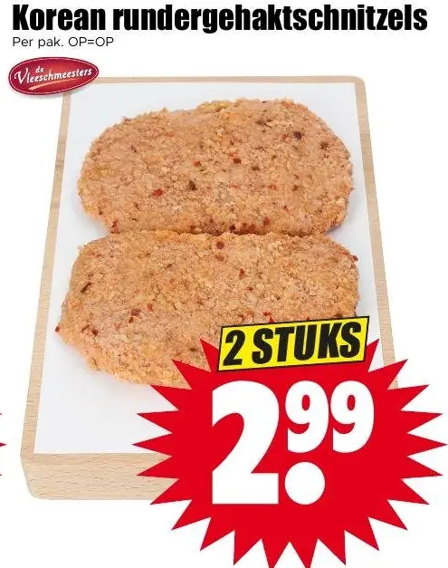 Korean rundergehaktschnitzels