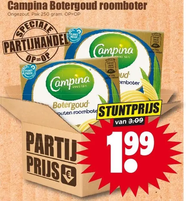 Campina Botergoud roomboter