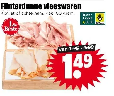 Flinterdunne vleeswaren