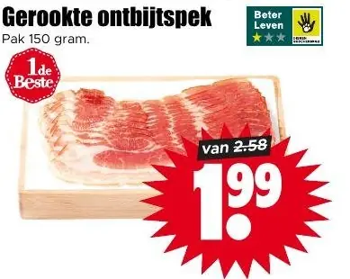 Gerookte ontbijtspek