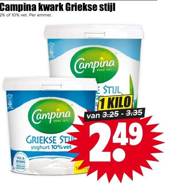 Campina kwark Griekse stijl