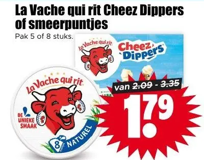 La vache qui rit Cheez Dippers of smeerpuntjes