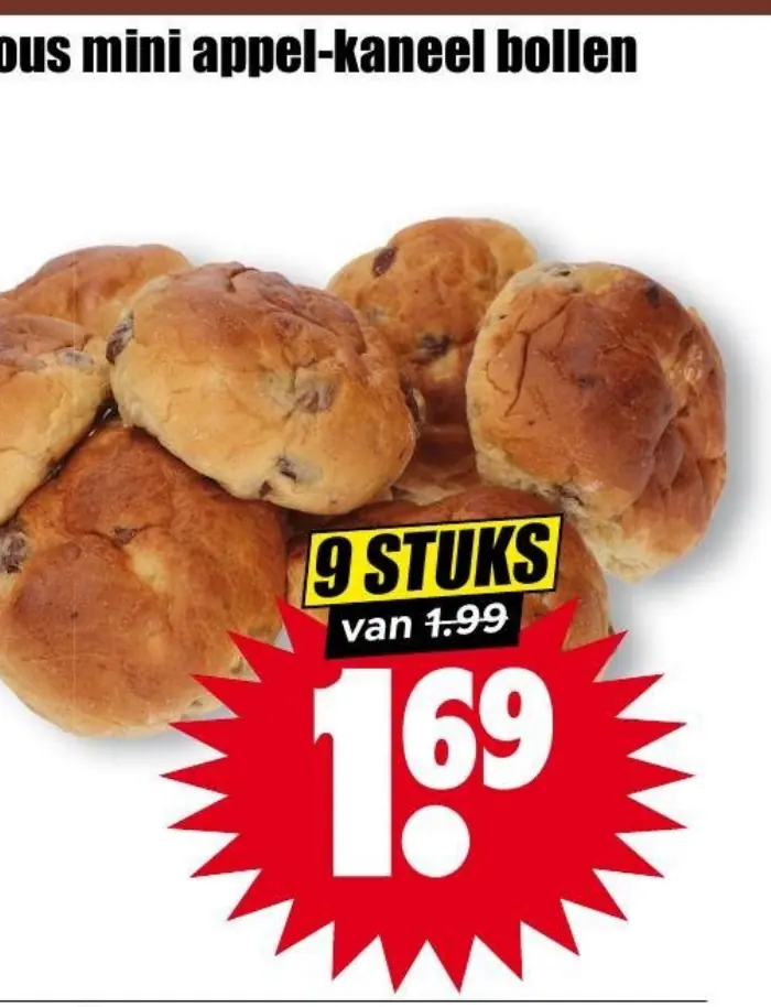 bolicious mini appel-kaneel bollen