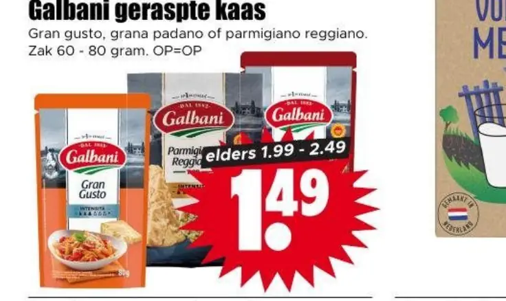 Galbani geraspte kaas