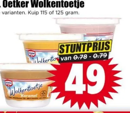 Dr. Oetker wolkentoetje