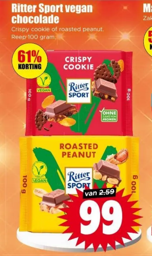 Ritter Sport vegan chocolate