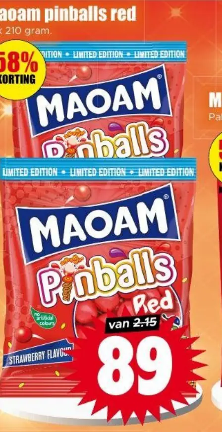 Maoam pinballs red