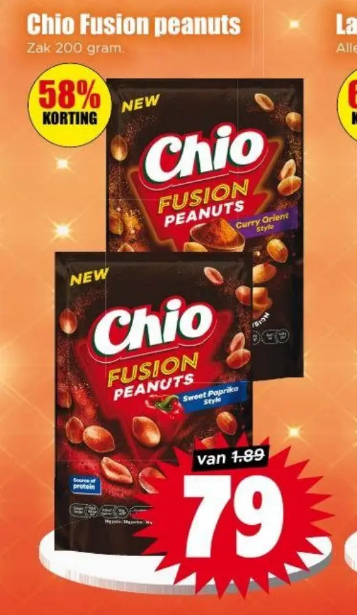 Chio fusion peanuts