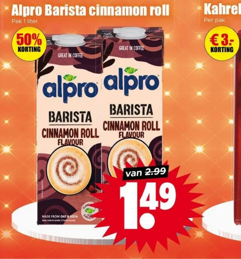 Alpro barista cinnamon roll