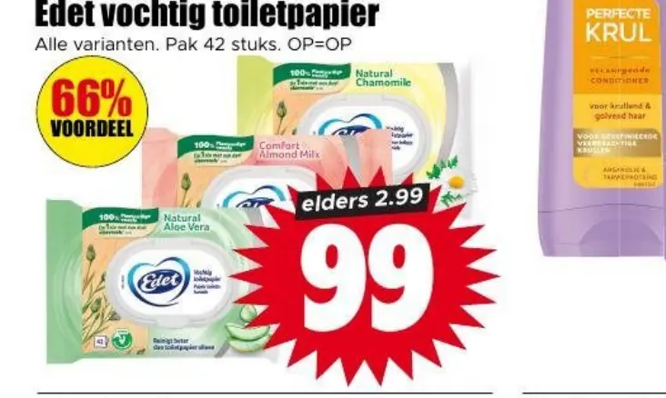 edet vochtig toiletpapier