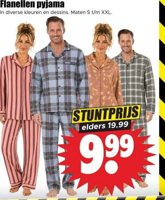 flanellen pyjama