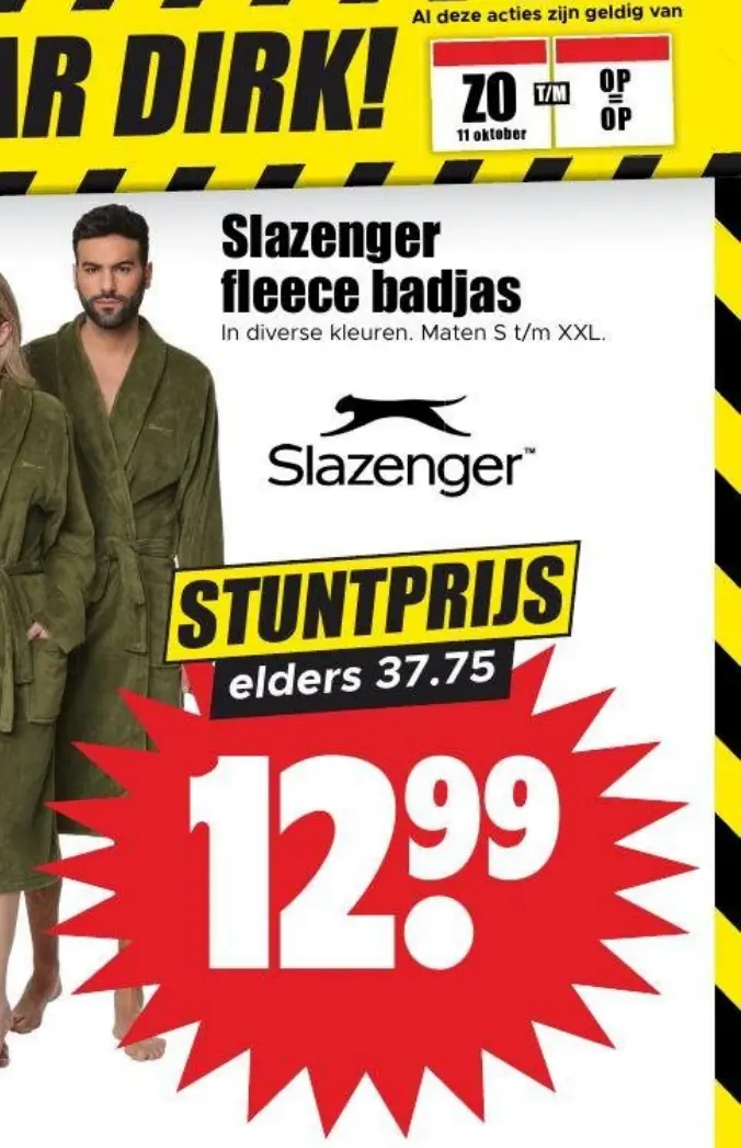 Slazenger fleece badjas